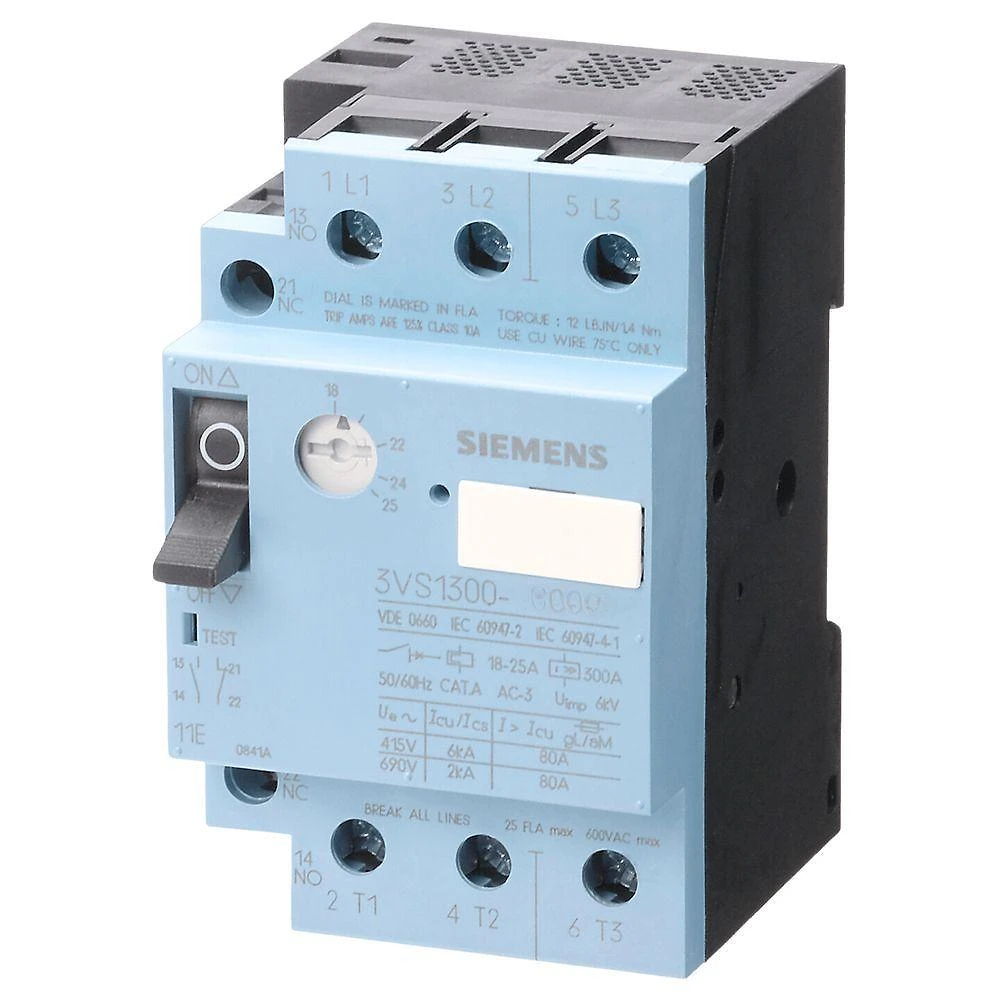 Disjuntor Motor 3VS1300-1NH00 com Proteção Contra Sobrecarga Bivolt Siemens 2-3,2A