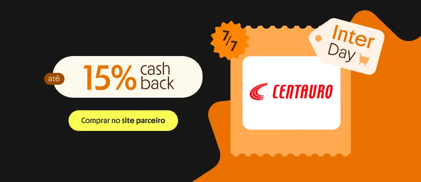  CENTAURO COM ATÉ 15% DE CASHBACK
