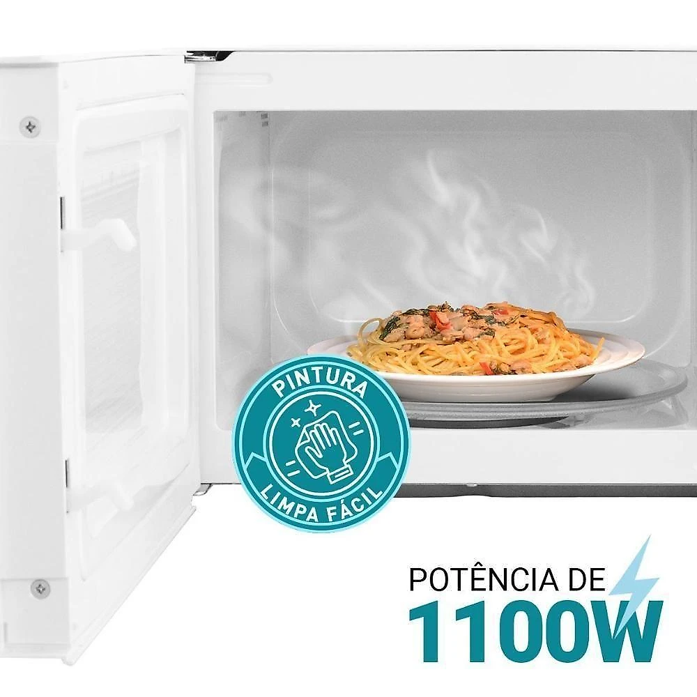 Micro-ondas Bancada Philco PMO23BB 20L 1100W Digital Branco 220V