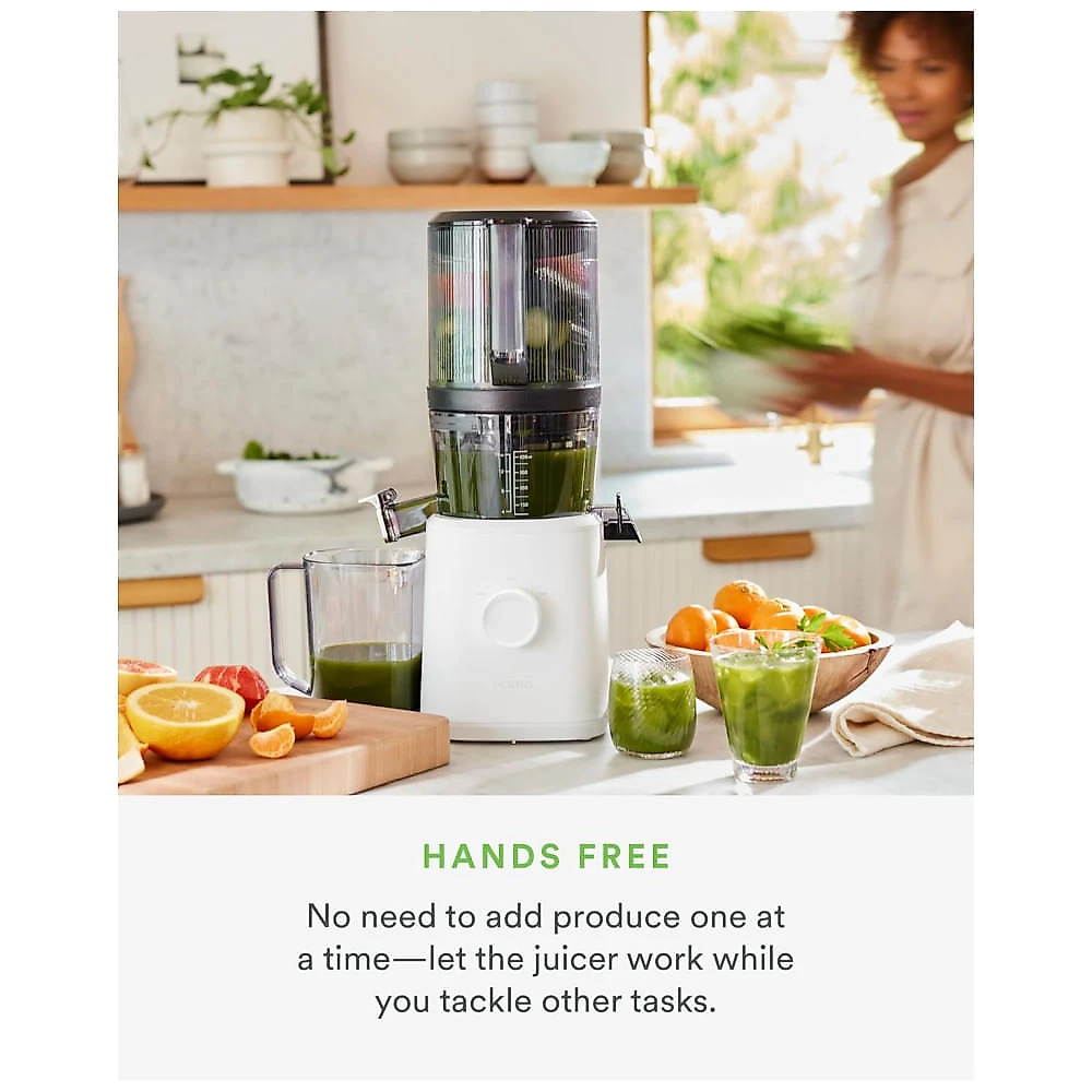 Espremedor de Frutas Nama J2 Automático com Sistema de Extração a Frio, Tubo Amplo para Frutas Inteiras - Menos Desperdício
