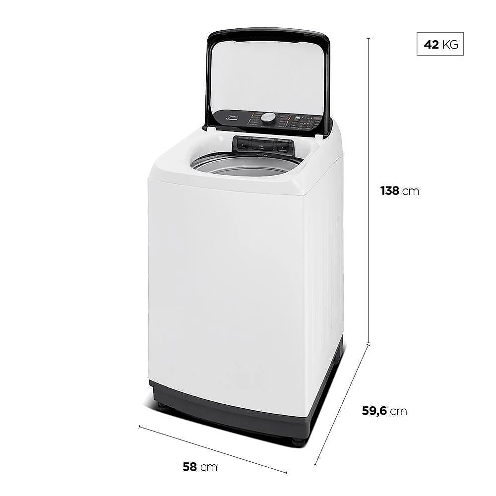 Máquina De Lavar Midea Ma512 13kg Wave Agitator Branco 127V