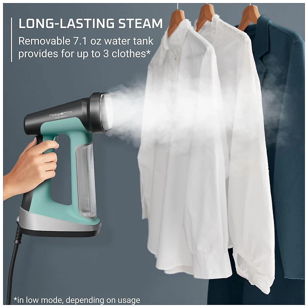 Rowenta Handheld Steamer for Clothes, Ferro a Vapor 2 em 1 Pure Force de 1875W, Vaporização Vertical e Horizontal, Leve e Seguro