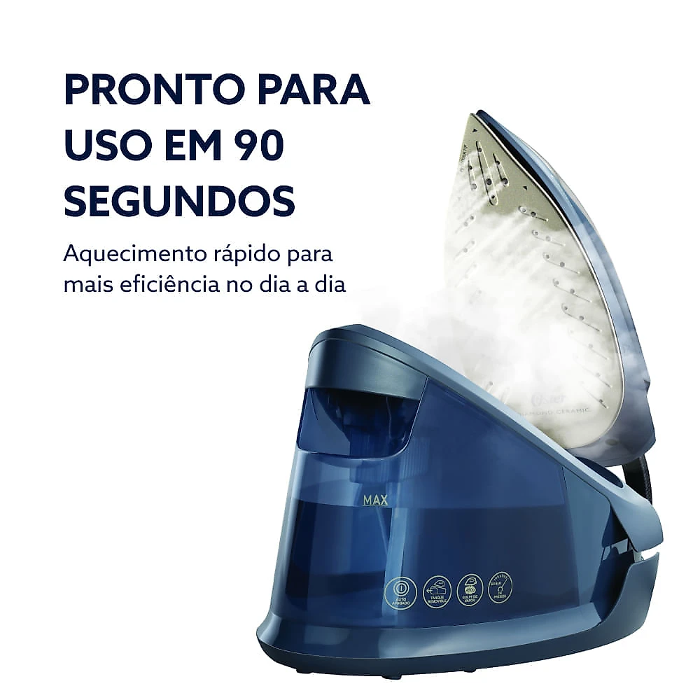 Ferro a Vapor Oster Steam Genera com 1,5 Litros de Capacidade Azul - GCSTSG15 110
