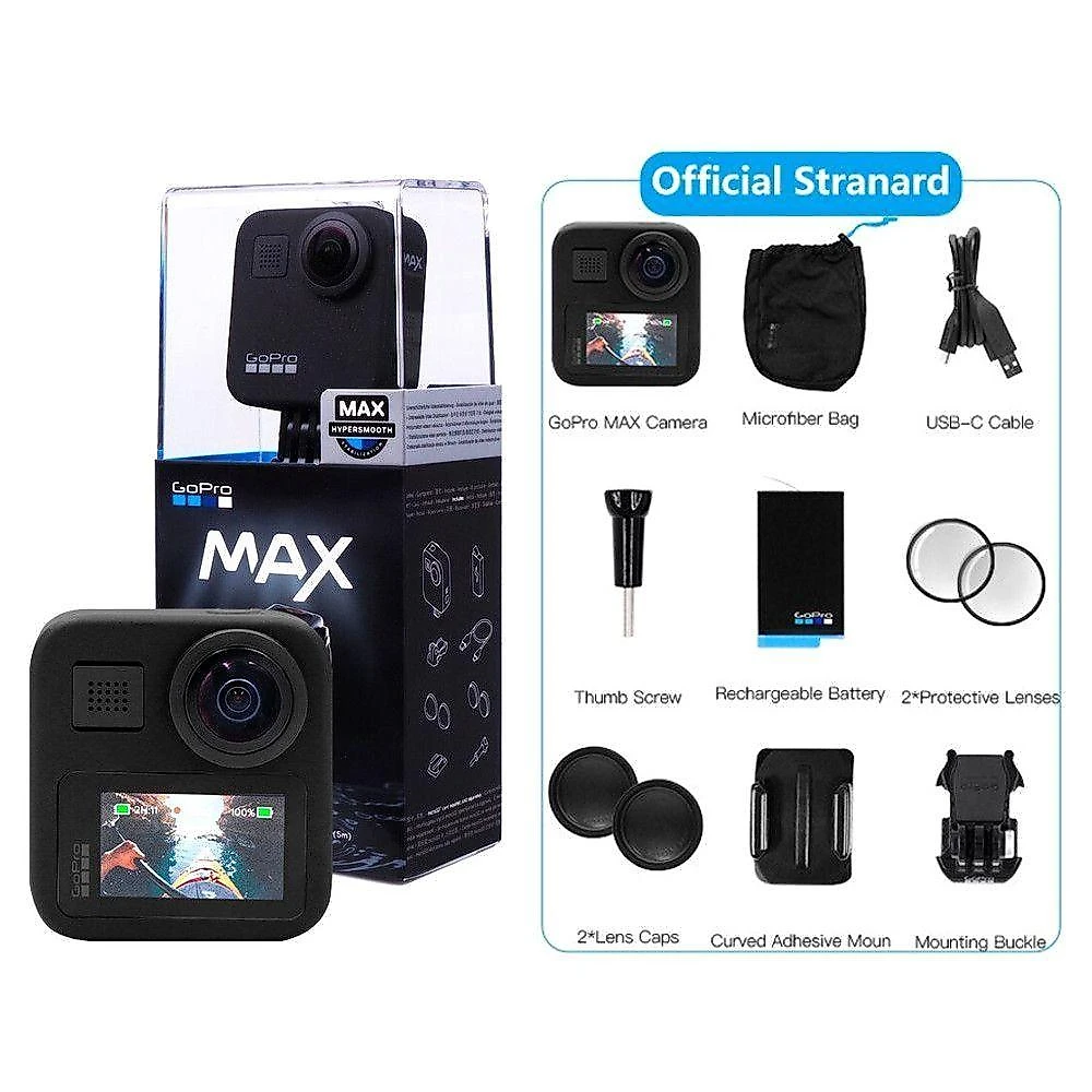 Câmera GoPro MAX 360 graus + Bastão de Selfie Invisível