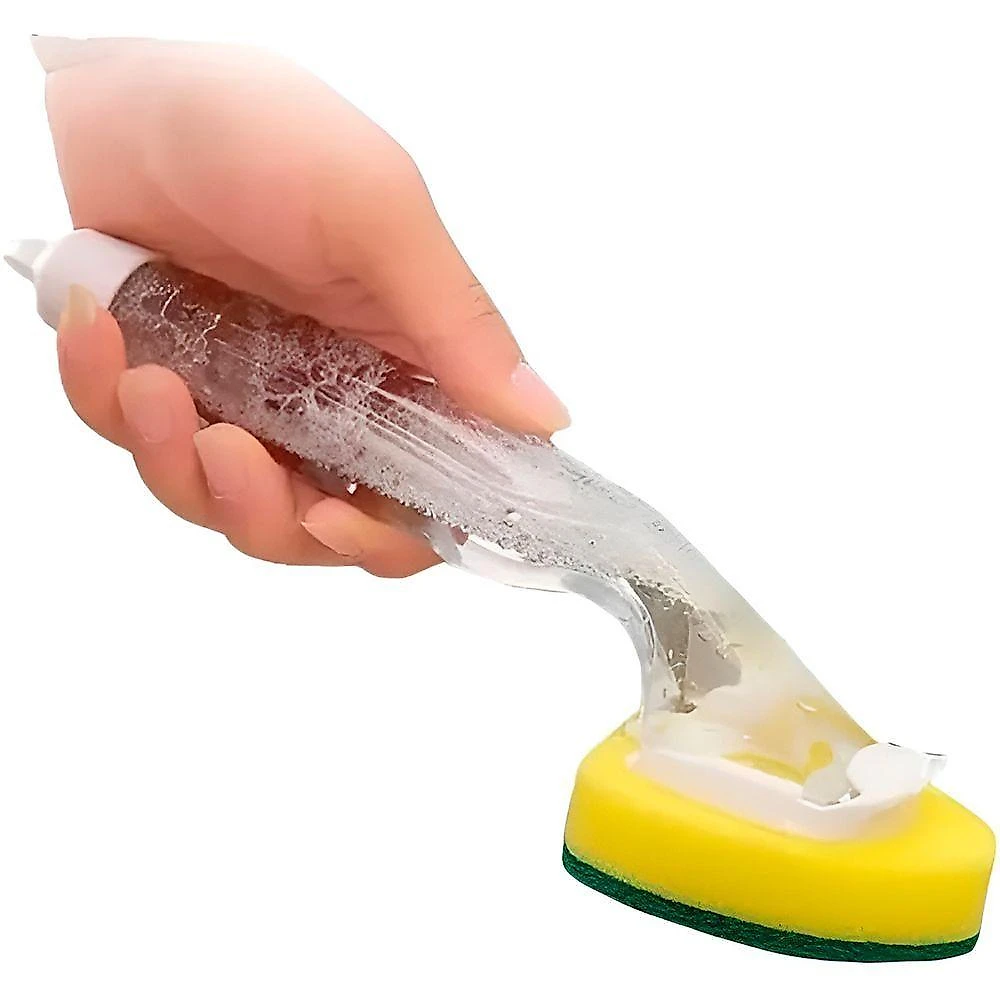 Dispenser De Detergente Com Esponja – Praticidade, Economia E Limpeza Em Um Só Produto Cozinha Louça Prática