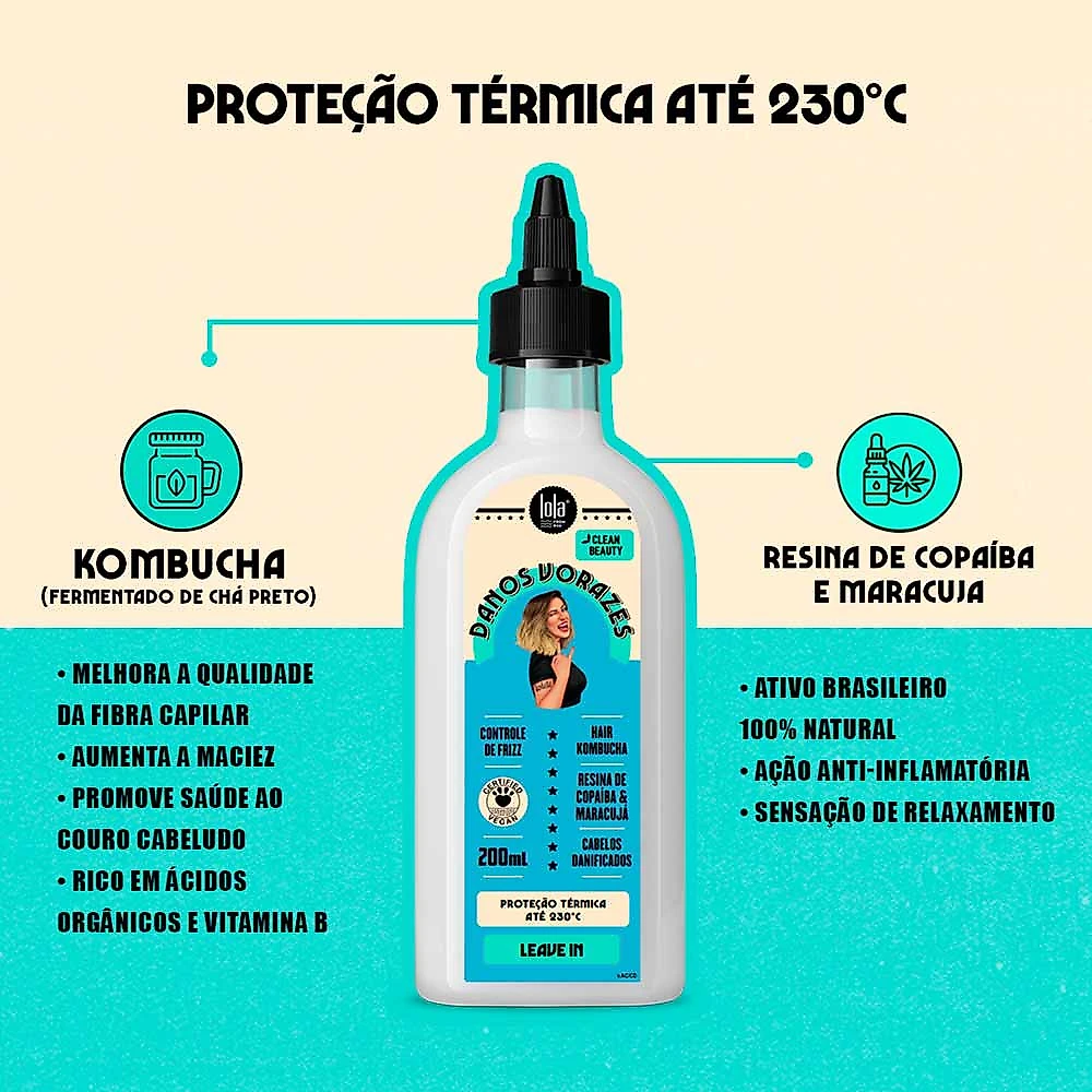 Kit Lola From Rio Danos Vorazes - Shampoo + Condicionador + Leave In Kit