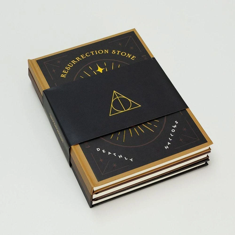 Kit com 3 Cadernos Imaginarium HP Relíquias da Morte com 60 Folhas 100G-M² Cada 15CM X 21,5CM