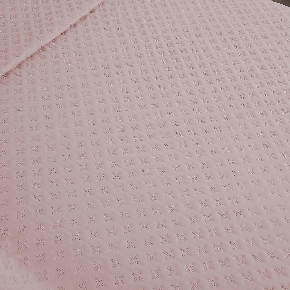 Kit cobre leito colcha atualle solteiro dupla face microfibra 2 peças - rosê