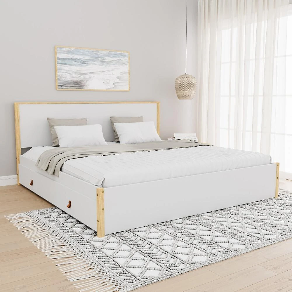 Cama King 4 Gavetas Íris CabeCasa MadeiraOriginals