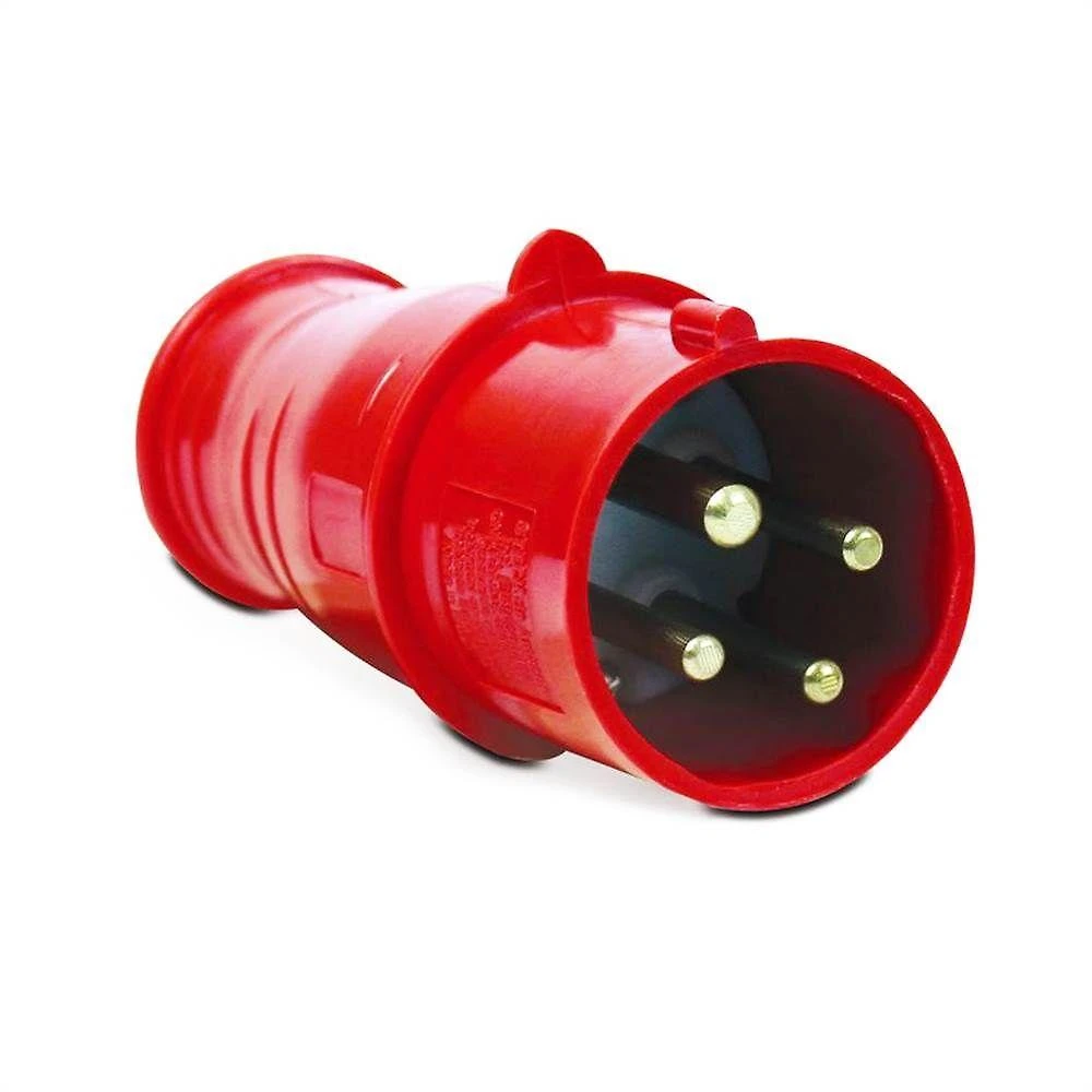 Plugue Industrial Móvel N4076 16A 3P+T 380-440V IP44 6H Vermelho Steck