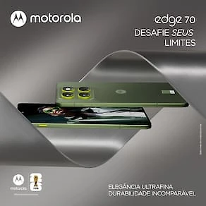 Miniatura Smartphone Motorola Edge 70 6.7” 256GB 5G Câmera Dupla 50MP Bronze Green