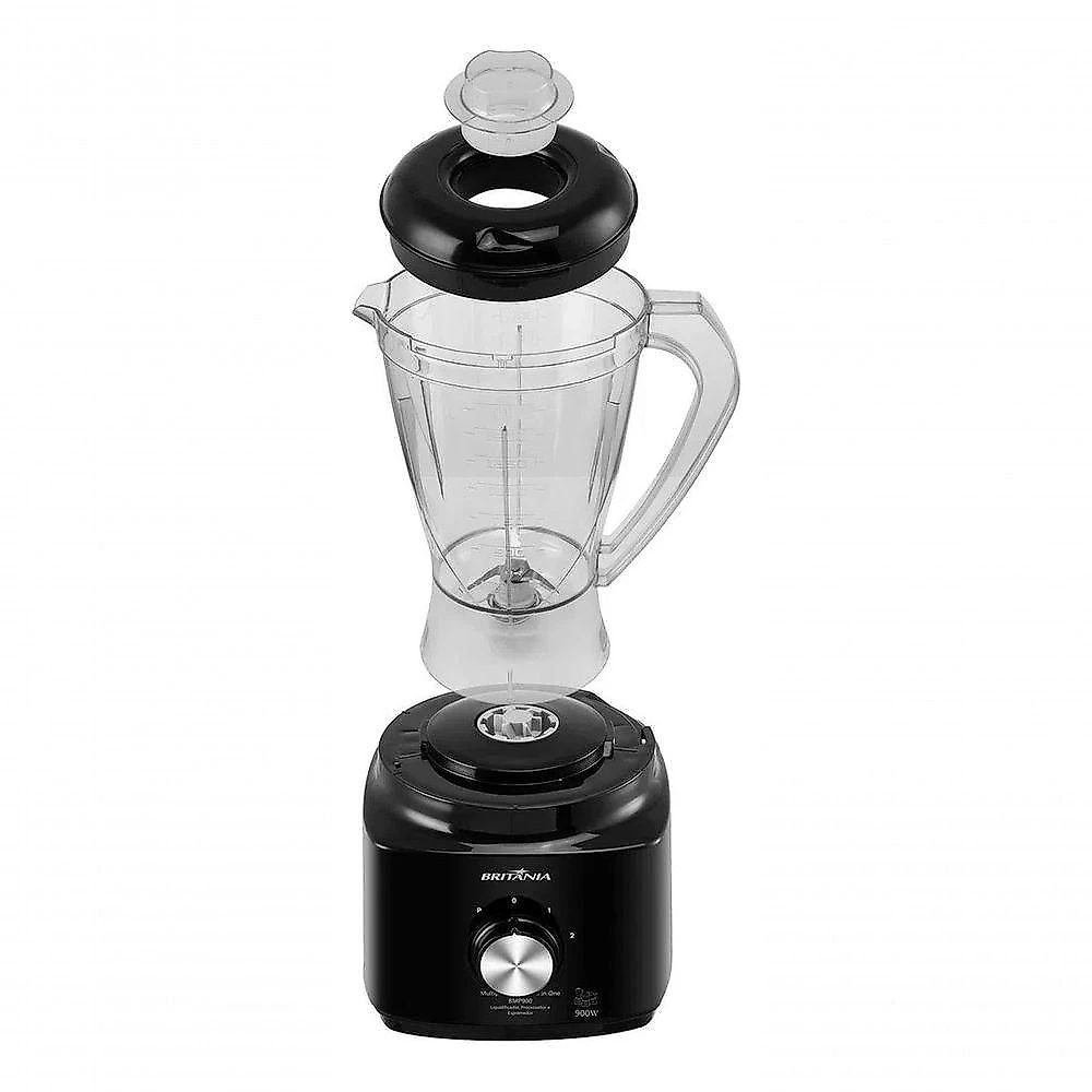 Multiprocessador All In One BMP900P 3 em 1 com 2 Velocidades e 900W para Receitas Variadas 110V