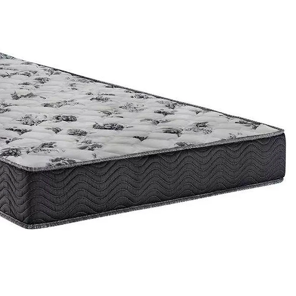 Cama Box Solteiro Suede + Colchão De Espuma D33 - Sereneprime - 88cm Preto