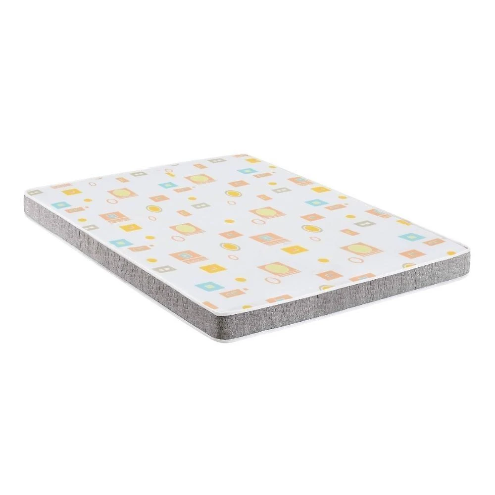 Colchão De Casal Com Espuma D20 138x188cm Inducol Cr452c Branco/cinza Branco/cinza