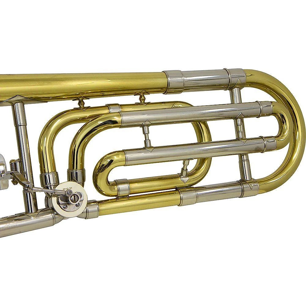 Trombone De Vara c/Rotor Laqueado Dourado c/Case New York