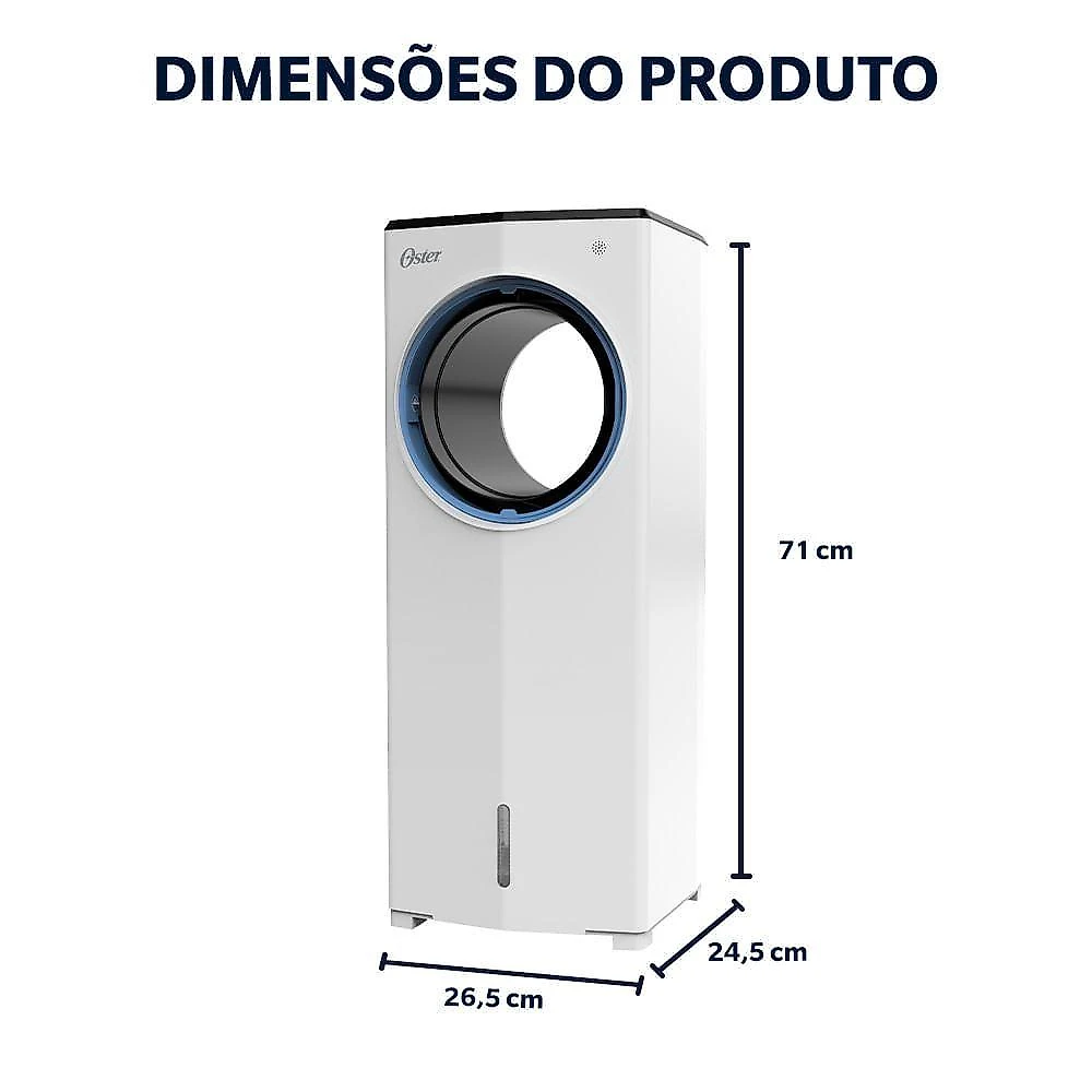 Climatizador De Ar Oster Portátil 4 Em 1 5,3L 220V
