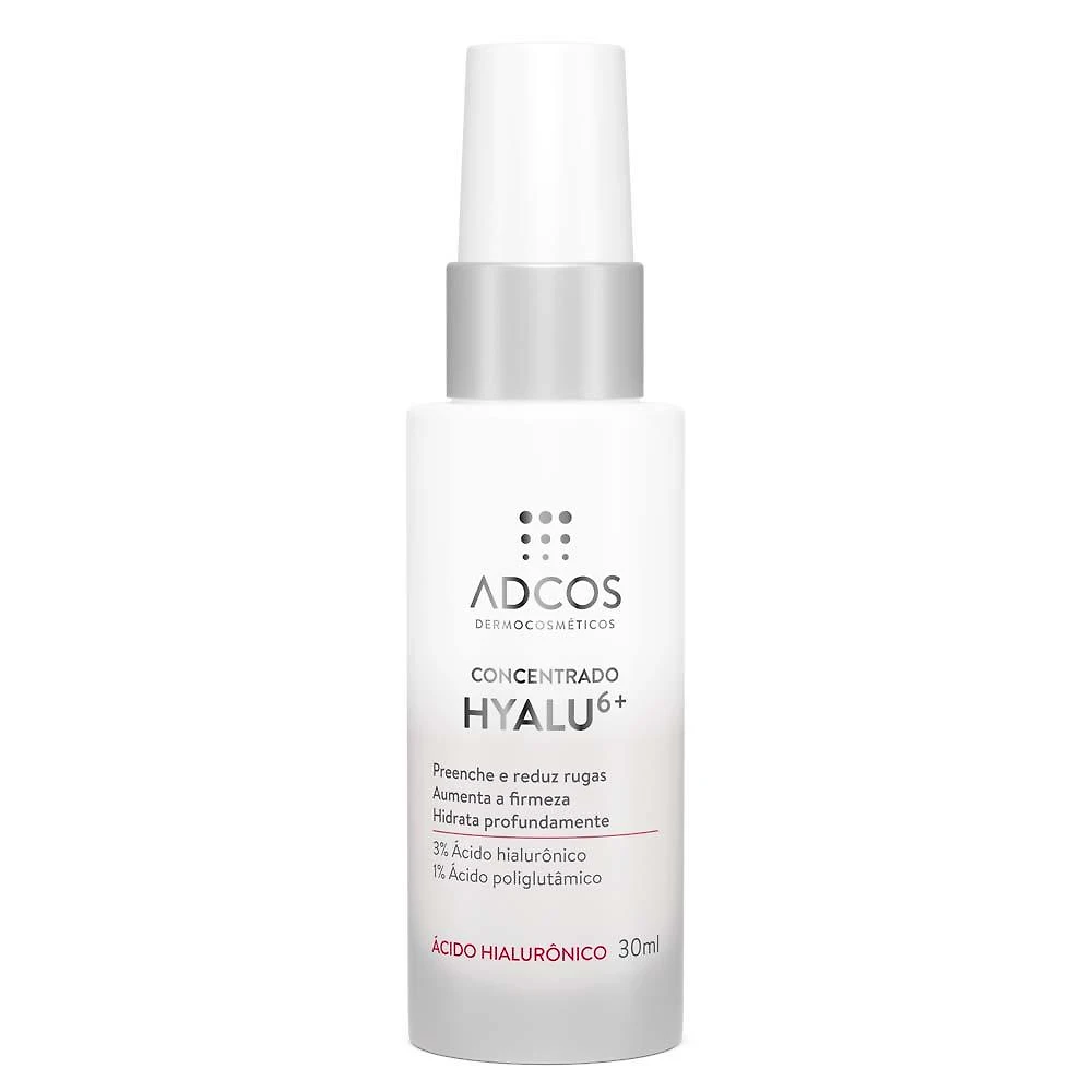 Sérum facial anti-idade hidratante adcos - concentrado hyalu 6+